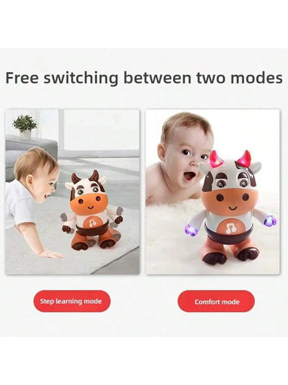 Baby Dancing Cow Toy - Electric Music Plush Cow with Funny Songs and Moves, Baby Interactive Baby Toys, Cute Toddler Christmas G