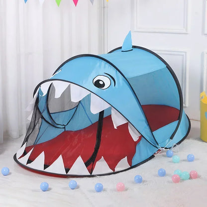 Outdoors Pop Up Toy Tent Indoor Net Baby Ball Pit Pool Dropship New Portable Tiger kids' Tent Cartoon Animal Children Play House