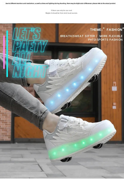 New Kids Roller Skates Boys Girls Inline Skates Four-Wheel Balance Wheels Walking Shoes Spring Outdoor Sports Entertainment