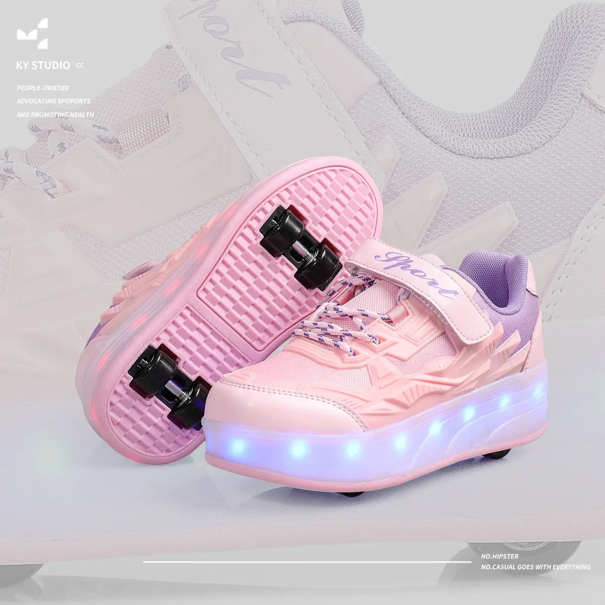 New Kids Roller Skates Boys Girls Inline Skates Four-Wheel Balance Wheels Walking Shoes Spring Outdoor Sports Entertainment