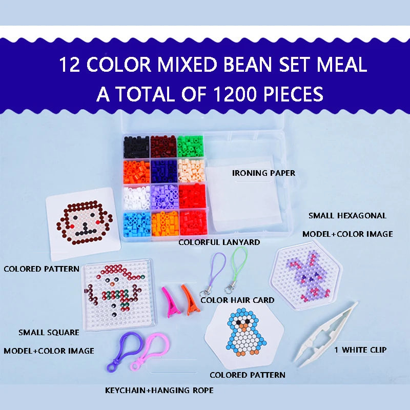 20colours/box Yantjouet 5mm Mini Beads Set 2000pcs DIY Hama Beads Iron Beads High Quality Gift