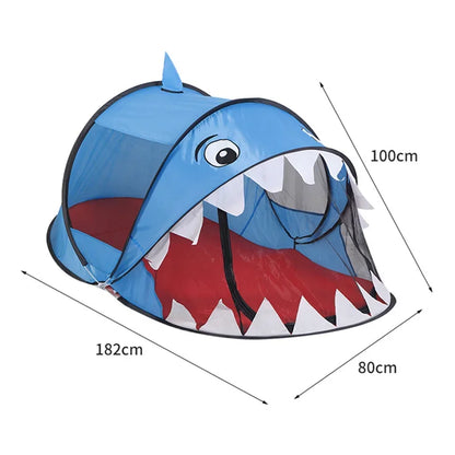 Outdoors Pop Up Toy Tent Indoor Net Baby Ball Pit Pool Dropship New Portable Tiger kids' Tent Cartoon Animal Children Play House