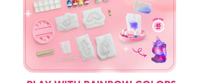 JOYFY Unicorn Soap Making Kit Girl Crafts DIY Project for Kids Birthday Chirstmas Gift STEM Activity Teenage Gifts