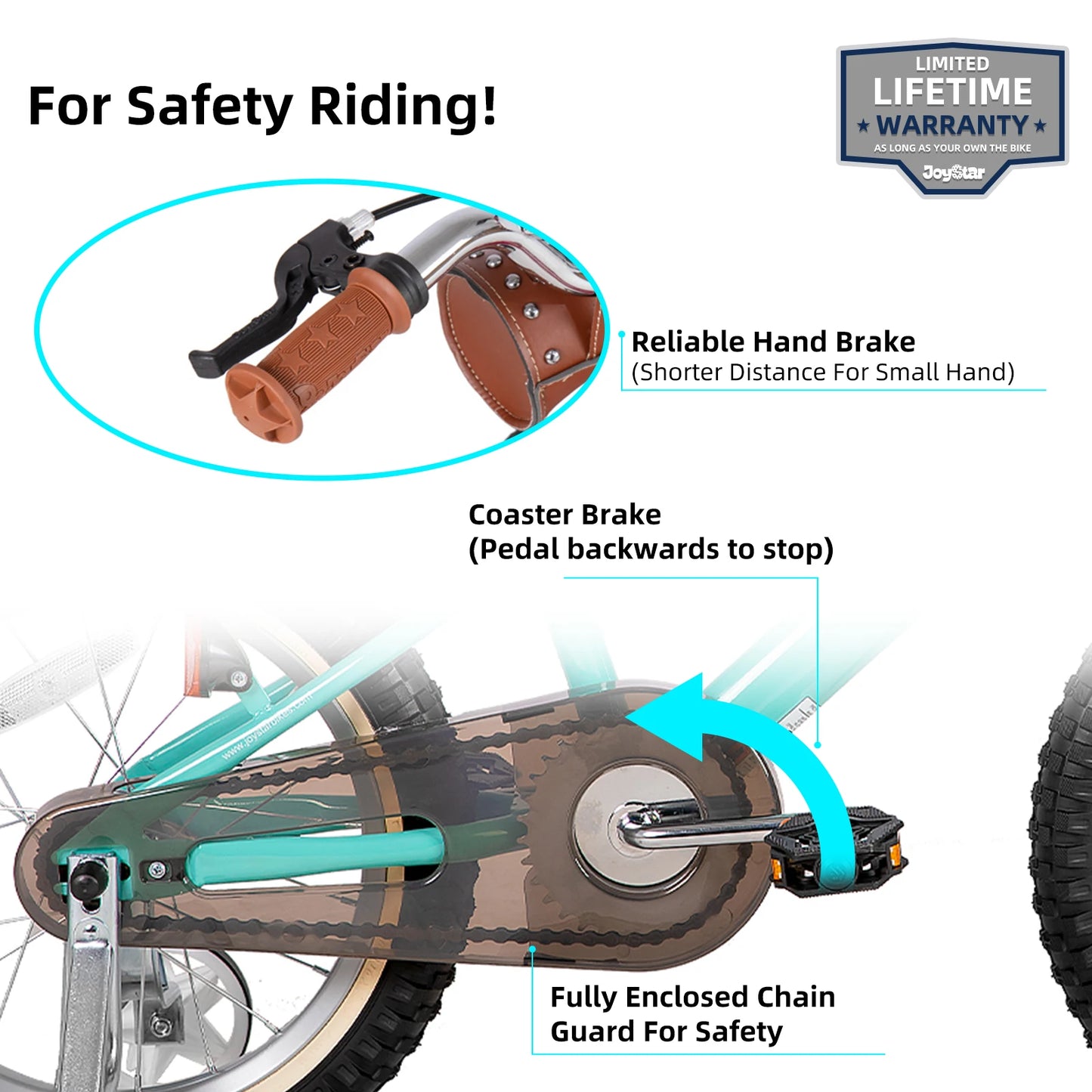 JOYSTAR Cervine 14 18 20 Inch Kids Bike Ages 3-10 Years, graffiti style bike with basket, auxiliary wheels, soft seat, Grey