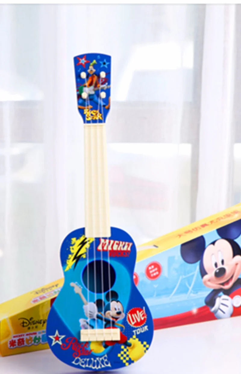Disney Frozen 2 Children Musical Toys Ukulele Guitar Toys for ChildrenAnime FigureElsa Frozen Moedel Kawaii Cartoon Toys for Kid