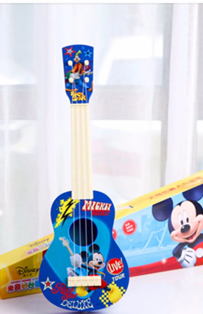 Disney Frozen 2 Children Musical Toys Ukulele Guitar Toys for ChildrenAnime FigureElsa Frozen Moedel Kawaii Cartoon Toys for Kid