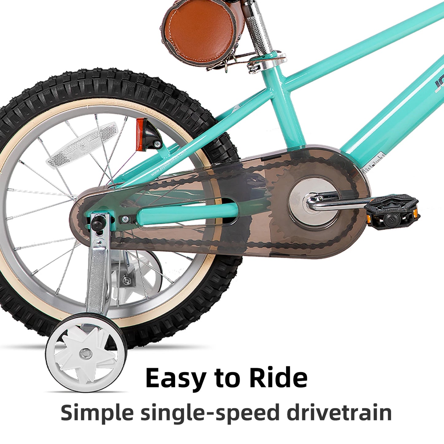 JOYSTAR Cervine 14 18 20 Inch Kids Bike Ages 3-10 Years, graffiti style bike with basket, auxiliary wheels, soft seat, Grey