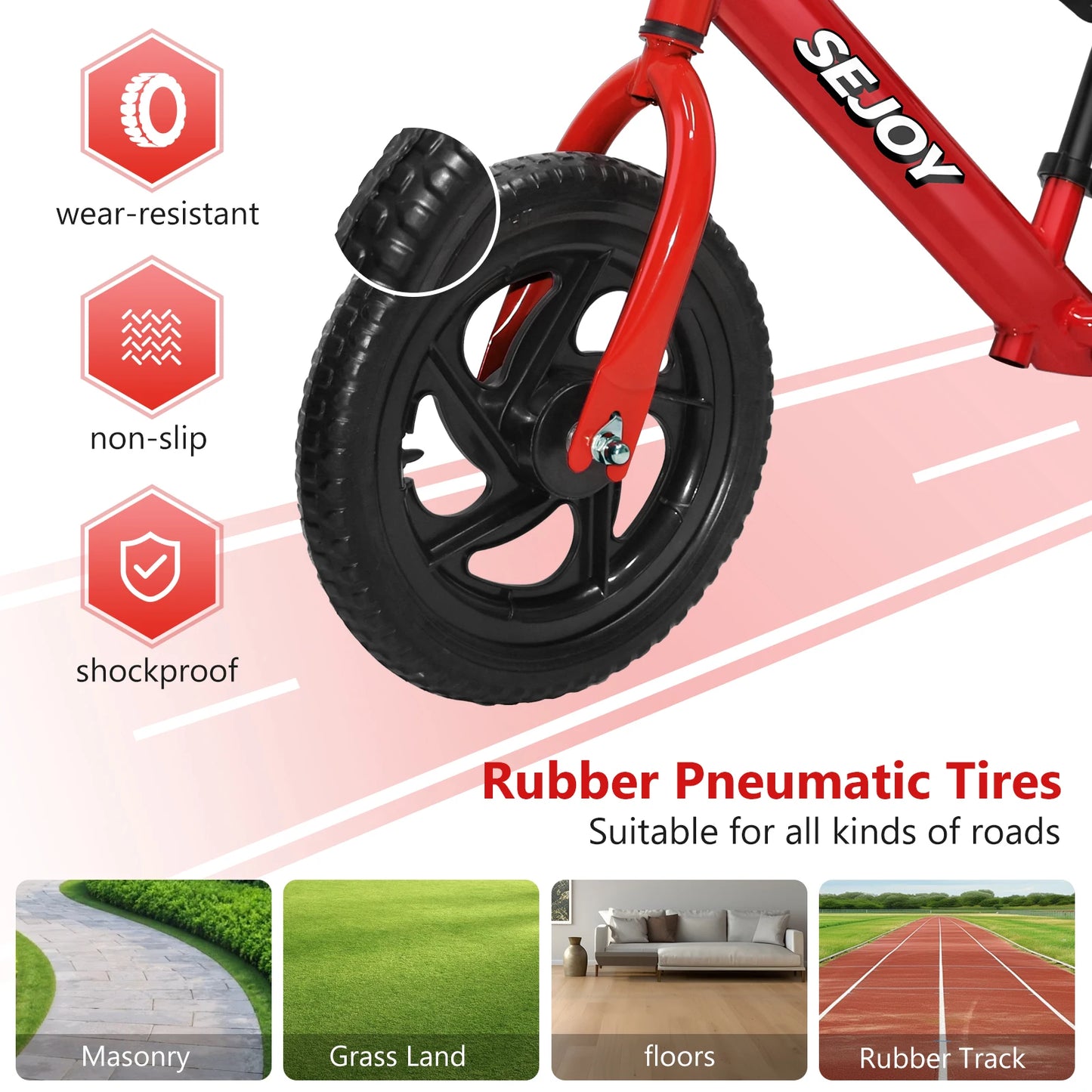 Balance Bike,Lightweight Toddler Bike for 3-6 Year Old Boys,No Pedal Bikes for Kids with Adjustable Handlebar&seat Birthday Gift