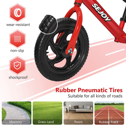 Balance Bike,Lightweight Toddler Bike for 3-6 Year Old Boys,No Pedal Bikes for Kids with Adjustable Handlebar&seat Birthday Gift