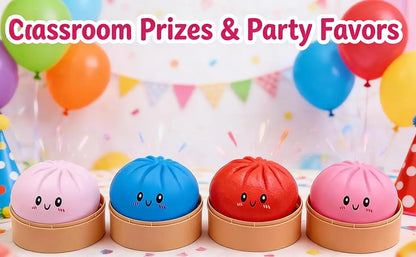 Shiny Dumpling Mystery Box Colorful Dumpling Stress Relief Balls Easter Gift Box Fillers Stretchable Office Desk Toys