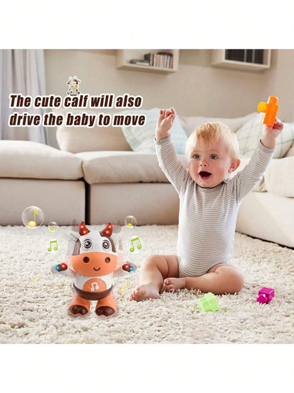 Baby Dancing Cow Toy - Electric Music Plush Cow with Funny Songs and Moves, Baby Interactive Baby Toys, Cute Toddler Christmas G