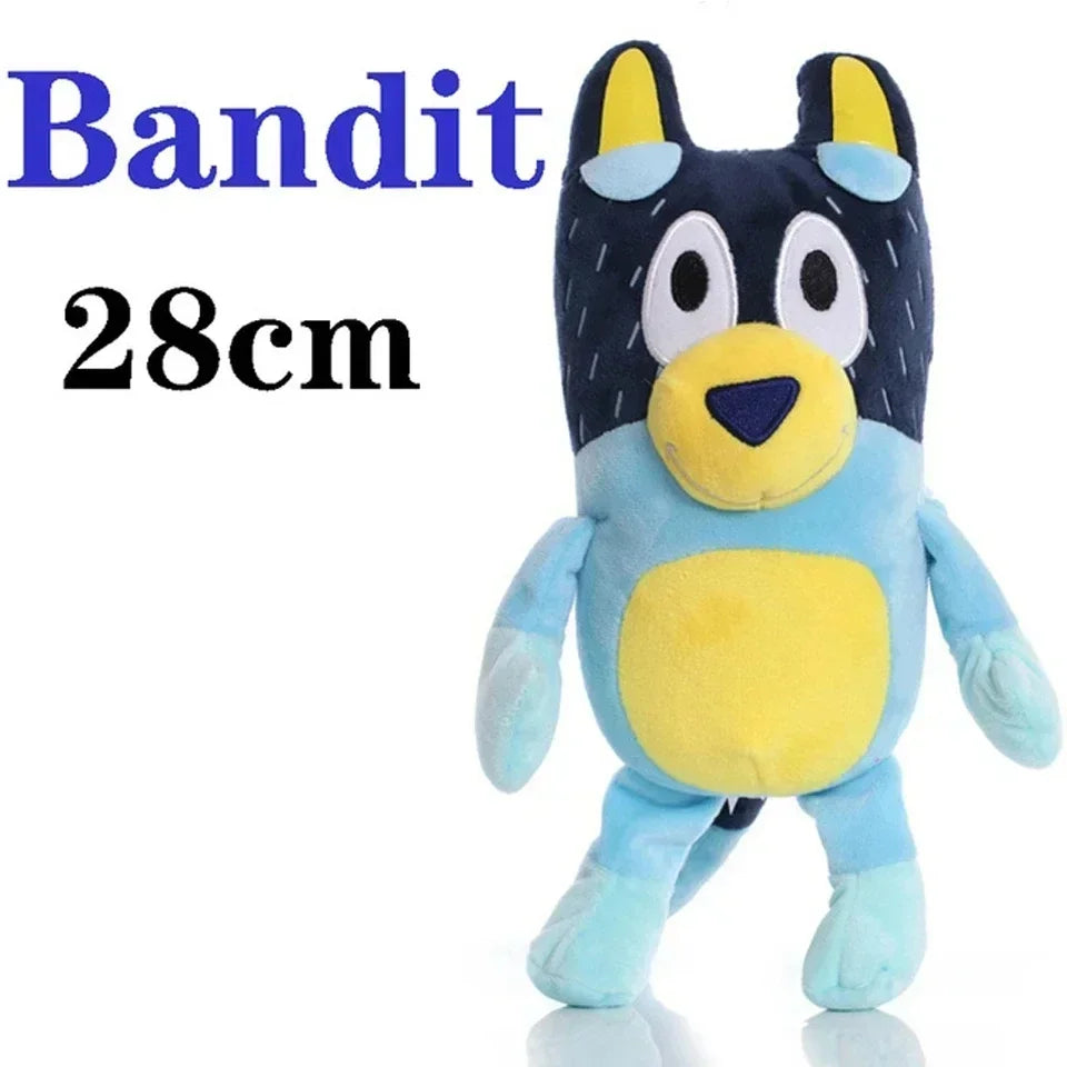 HOT SALE Bluey Dog Bingo Family Plush Toy Cartoon Dog Soft Stuffed Animals Dolls Birthday Christmas Gifts Family Blue-Y Bingo!!!
