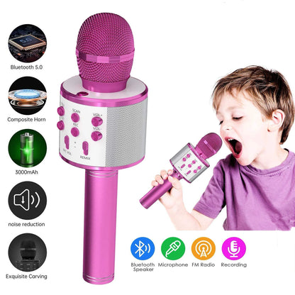 Kids Karaoke Microphone for Girl Toys,Christmas Birthday Gifts Ideas for 3 4 5 6 7 8 9 10 Year Old Girls