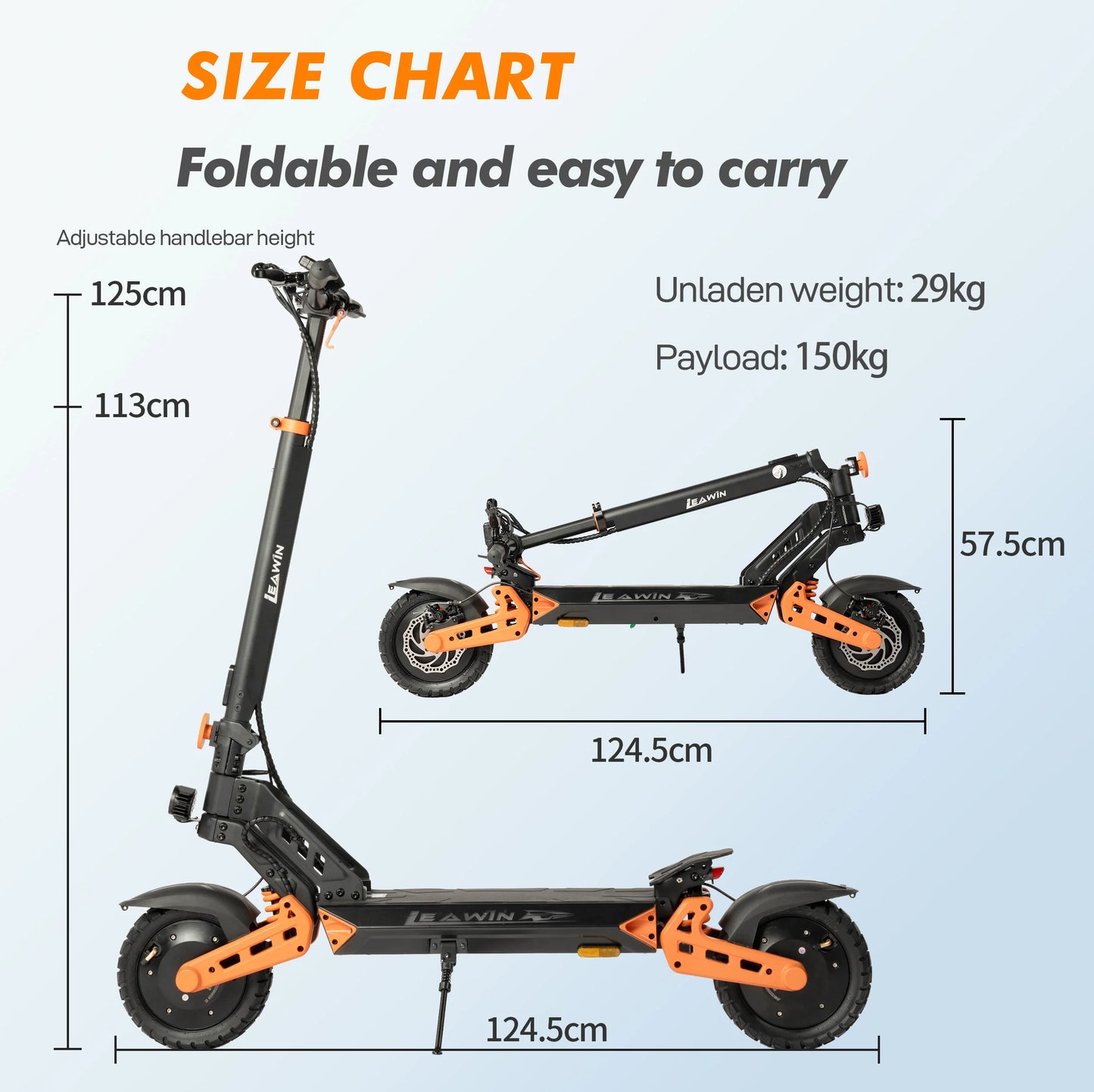 vankel E-Scooter 1600W Dual Motor 48V20Ah Battery Foldable Electric Scooter 10 inch Off-road Tire Double Suspension Escooters