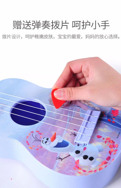 Disney Frozen 2 Children Musical Toys Ukulele Guitar Toys for ChildrenAnime FigureElsa Frozen Moedel Kawaii Cartoon Toys for Kid