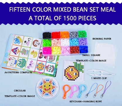 20colours/box Yantjouet 5mm Mini Beads Set 2000pcs DIY Hama Beads Iron Beads High Quality Gift