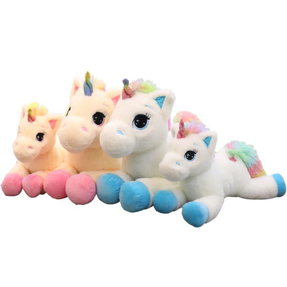 Rainbow Unicorn Plush Toy 16/24/32 Inch Soft Stuffed Animal Perfect Gift For Christmas Or Birthday