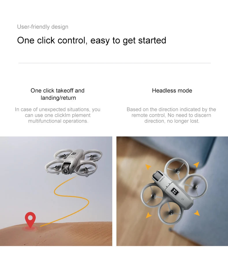 D16 Mini Drone 4k HD Camera ESC Aerial Aircraft Air Pressure Fixed Height Pocket UFO Remote Control Airplane Gift Toys for Kids