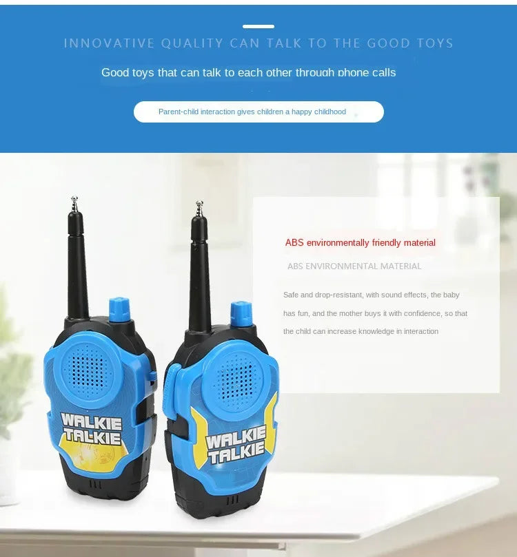 A Pair 50M Walkie Talkies Mini Portable Handheld Two-Way Radio Toy For Kids Children Outdoor Interphone Toy for Children Gifts