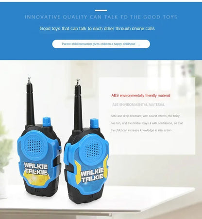 A Pair 50M Walkie Talkies Mini Portable Handheld Two-Way Radio Toy For Kids Children Outdoor Interphone Toy for Children Gifts