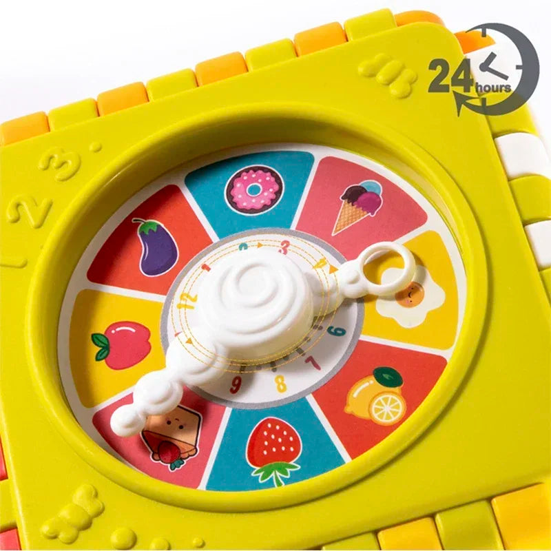 1PCS kids Puzzle Building Block Toy Shape Matching Hexahedron with Number Graphic Cognitive Block for Baby gift