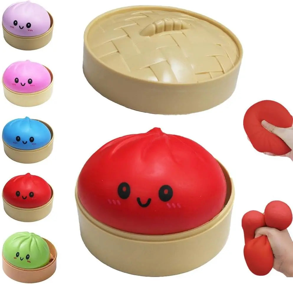 Shiny Dumpling Mystery Box Colorful Dumpling Stress Relief Balls Easter Gift Box Fillers Stretchable Office Desk Toys
