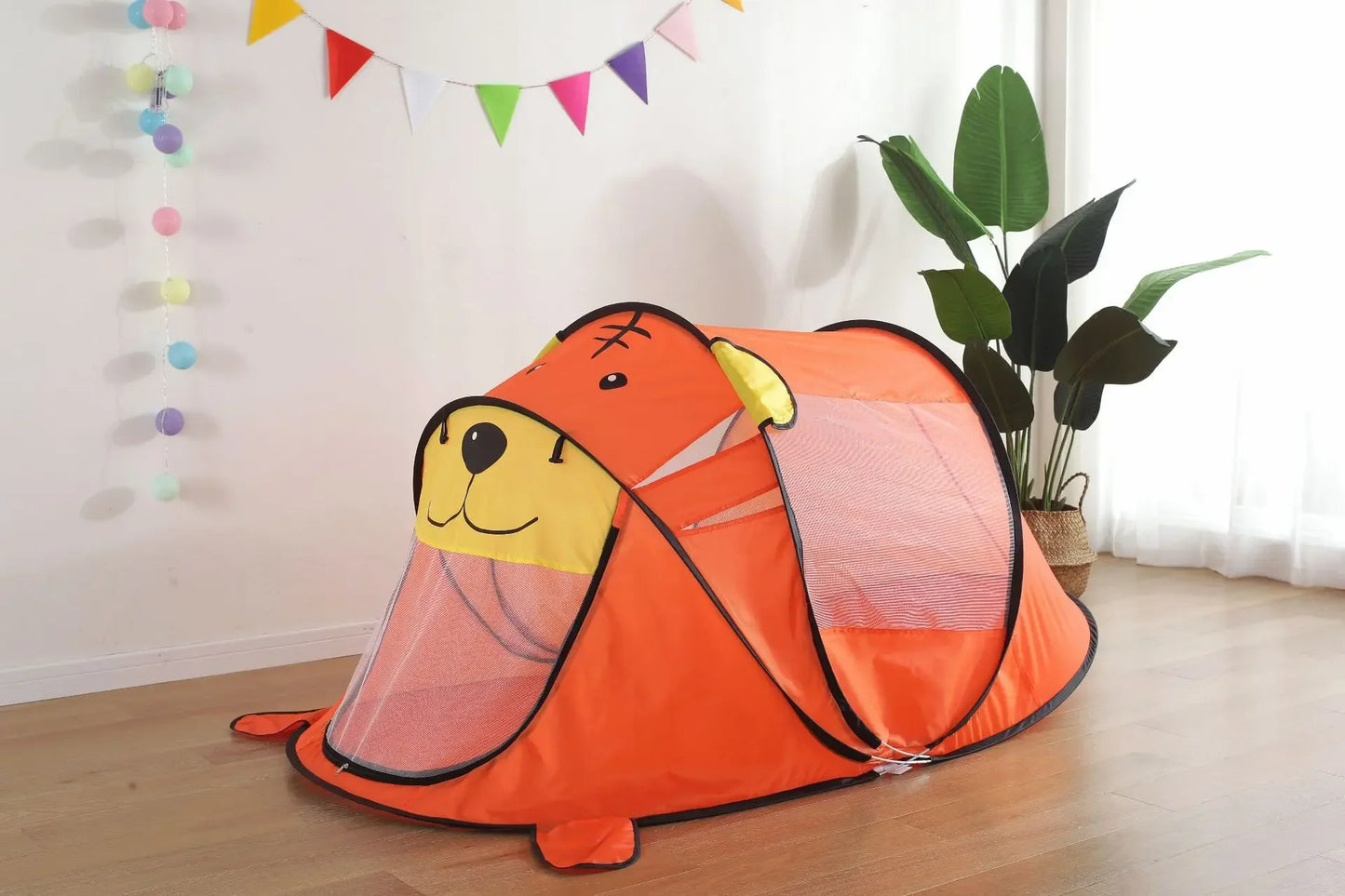 Outdoors Pop Up Toy Tent Indoor Net Baby Ball Pit Pool Dropship New Portable Tiger kids' Tent Cartoon Animal Children Play House