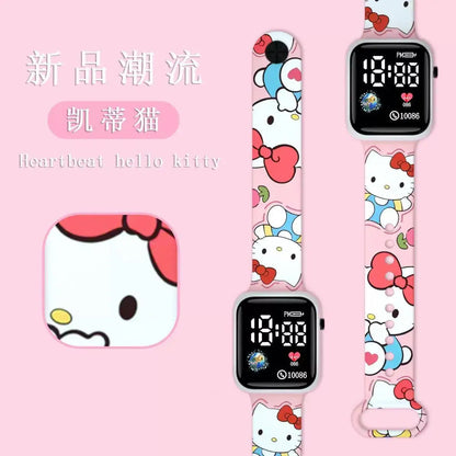 New Stitch Children Watches Girls Children's electronic watch Hello Kitty digital watch Women's children's watch