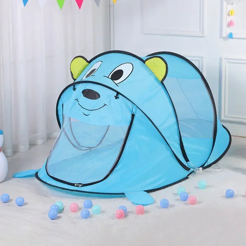 Outdoors Pop Up Toy Tent Indoor Net Baby Ball Pit Pool Dropship New Portable Tiger kids' Tent Cartoon Animal Children Play House