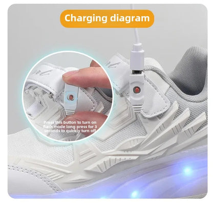 New Kids Roller Skates Boys Girls Inline Skates Four-Wheel Balance Wheels Walking Shoes Spring Outdoor Sports Entertainment