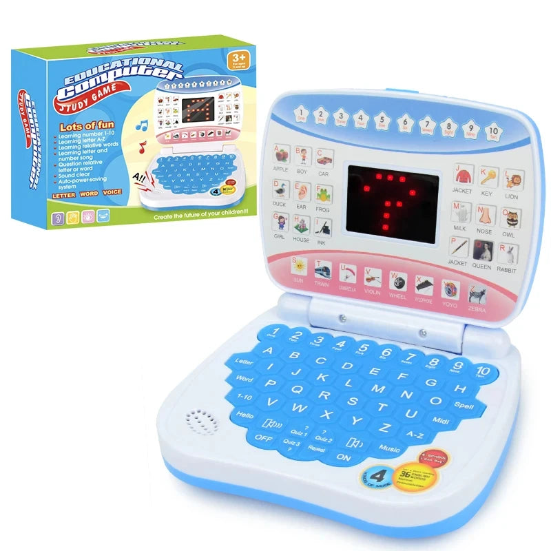 Learning Machine Laptop Computer Child Electronic Preschool Language Education Toys Gift Toddler Kid Developing Cognitive Skills