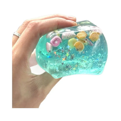 Super Soft Transparent Star Squeeze Toy Ocean Sensory Anti-Stress Squishy Maltose Cubes Fidget Gifts for Friends Christmas Gift