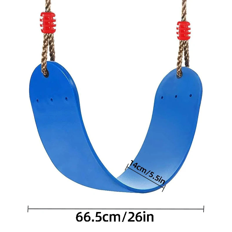 1pc Swing Gymnastic Ring Rope Soft Board Swing Children's Plastic Chain Skateboard Amusement par Swing Outdoor Children's Swing