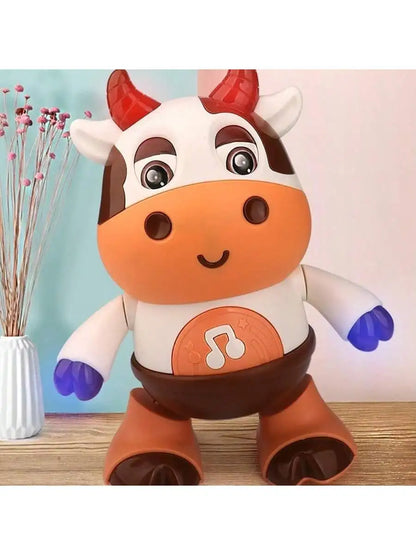 Baby Dancing Cow Toy - Electric Music Plush Cow with Funny Songs and Moves, Baby Interactive Baby Toys, Cute Toddler Christmas G