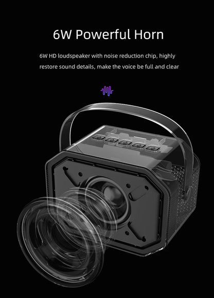 Mini Karaoke Machine for Kids Portable Karaoke Machine Bluetooth Wireless Microphones LDE Light Toys Gifts for Girls Boys