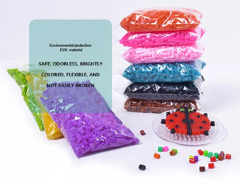 20colours/box Yantjouet 5mm Mini Beads Set 2000pcs DIY Hama Beads Iron Beads High Quality Gift