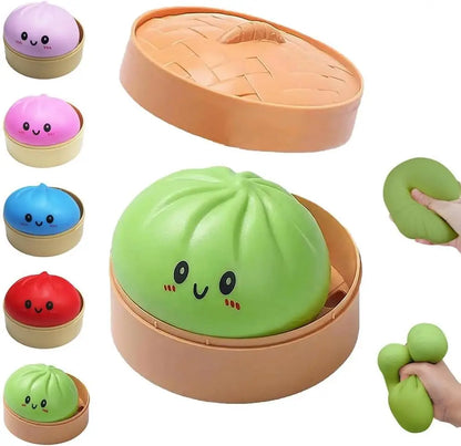 Shiny Dumpling Mystery Box Colorful Dumpling Stress Relief Balls Easter Gift Box Fillers Stretchable Office Desk Toys