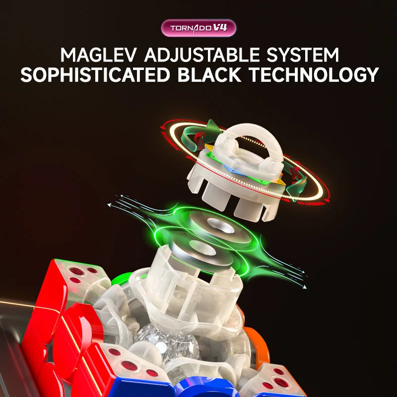 [CubeFun] QiYi XMD Tornado V4 YunLi 3x3 Flagship Version Magnetic Magic Speed Cube QiYi XMD Tornado V4M Pioneer Puzzle Toys