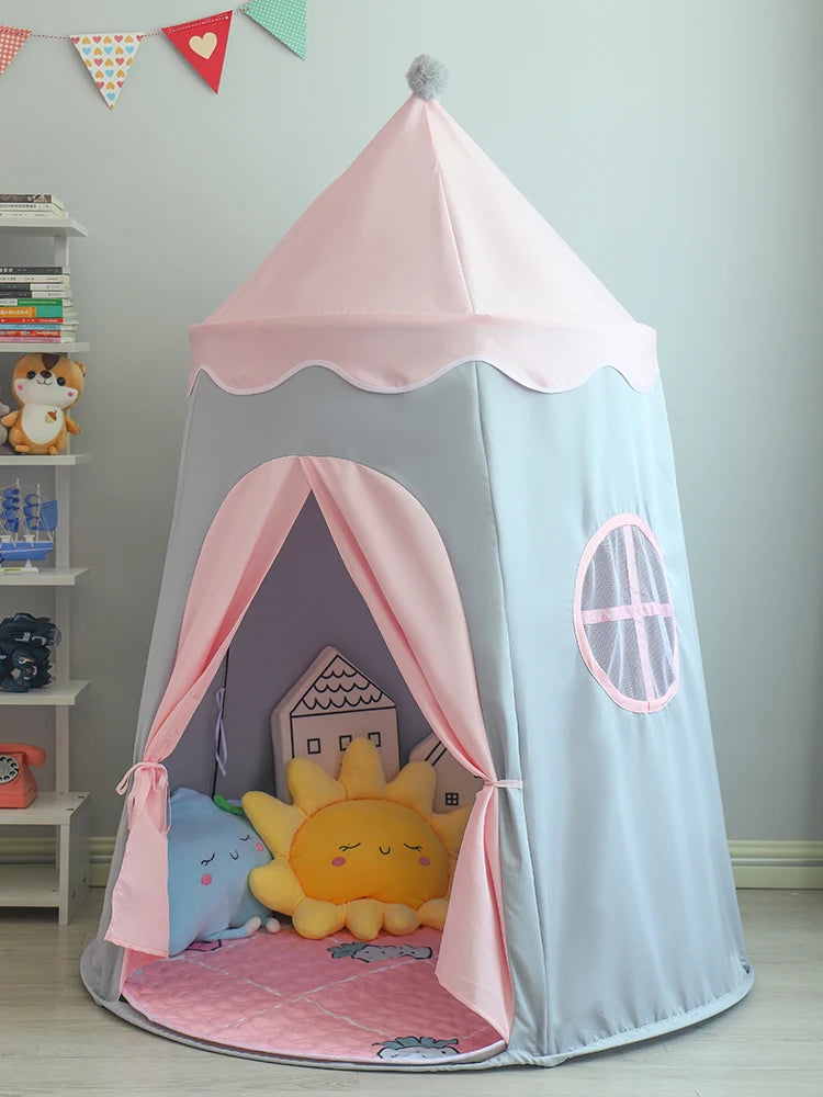 Folding Toy Tent Large Teepee Tent for Kids Children Play House Princess Castle Children Outdoor Gifts Toys Tent Castle