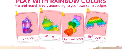 JOYFY Unicorn Soap Making Kit Girl Crafts DIY Project for Kids Birthday Chirstmas Gift STEM Activity Teenage Gifts