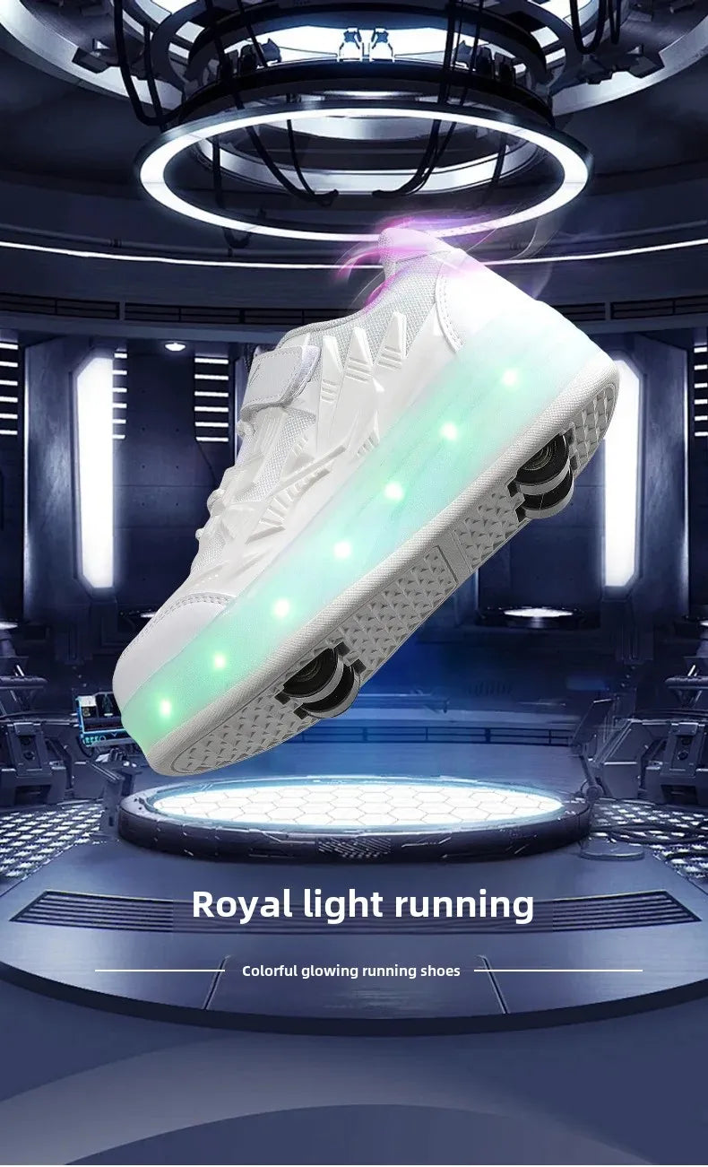 New Kids Roller Skates Boys Girls Inline Skates Four-Wheel Balance Wheels Walking Shoes Spring Outdoor Sports Entertainment