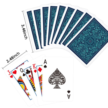 2Pack Professional Standard Poker Cards for Adults - Easy-Shuffle Smooth Deck, Boxed Card Game for Blackjack, Hold'em,Card Games
