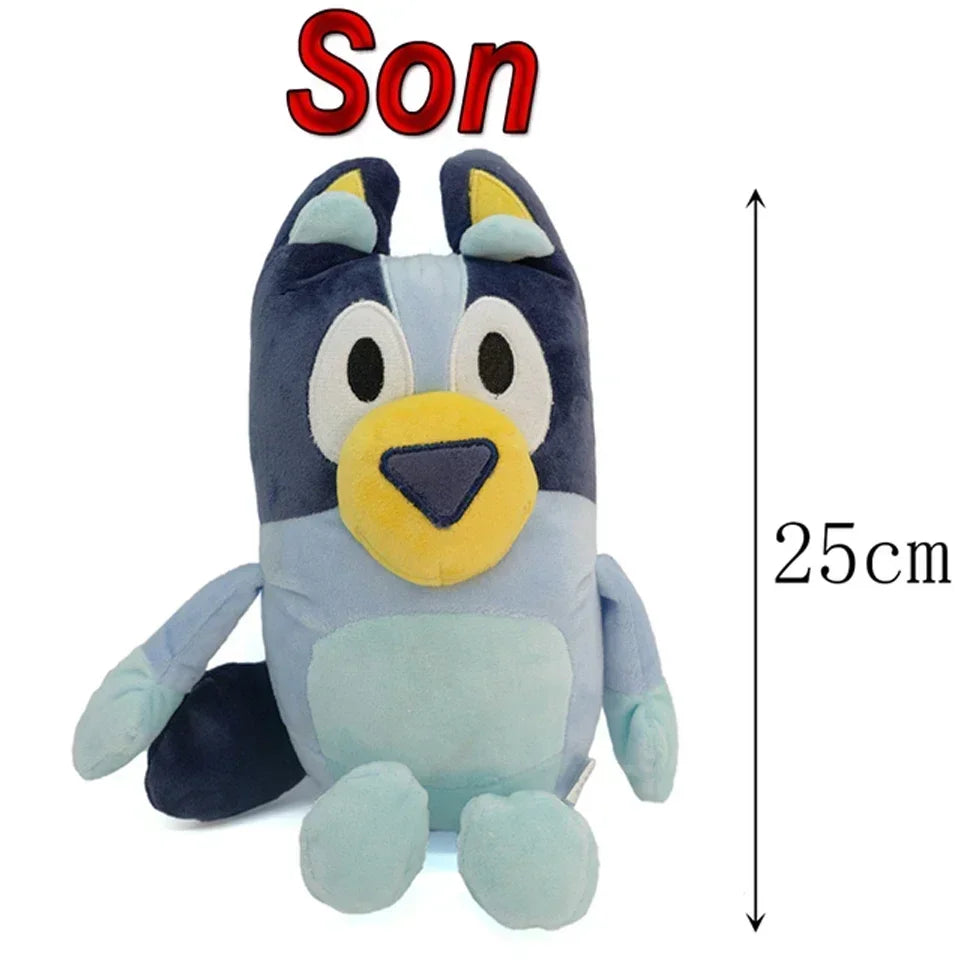 HOT SALE Bluey Dog Bingo Family Plush Toy Cartoon Dog Soft Stuffed Animals Dolls Birthday Christmas Gifts Family Blue-Y Bingo!!!