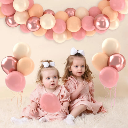 31/36/37/51/101Pcs Metallic Balloons Pearl Latex Balloon Gold Confetti Balloons for Birthday Weddings Baby Shower Party Decor