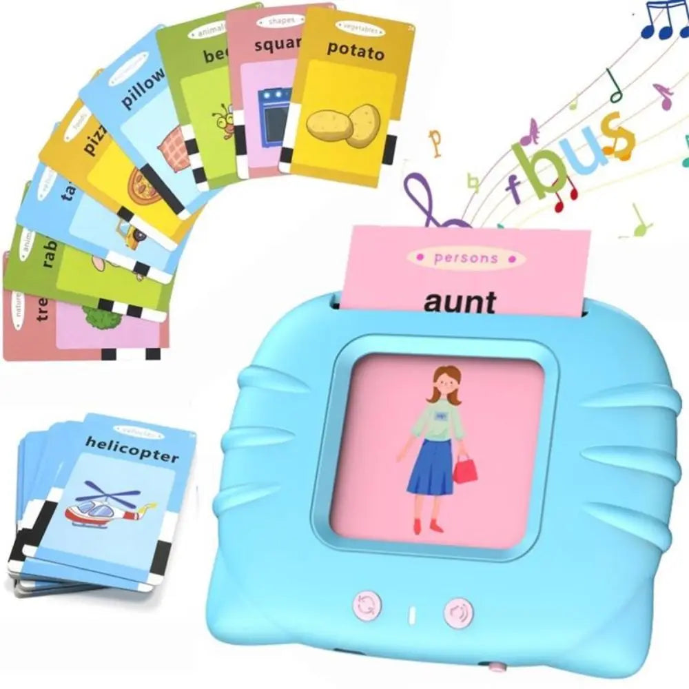 Educational Learning Talking Flash Cards Kindergarten Kids English Language Electronic Audio Book Learn English Words Toys