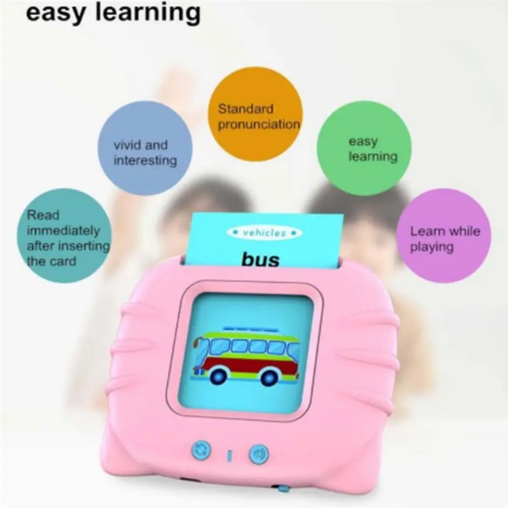 Educational Learning Talking Flash Cards Kindergarten Kids English Language Electronic Audio Book Learn English Words Toys