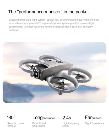 D16 Mini Drone 4k HD Camera ESC Aerial Aircraft Air Pressure Fixed Height Pocket UFO Remote Control Airplane Gift Toys for Kids