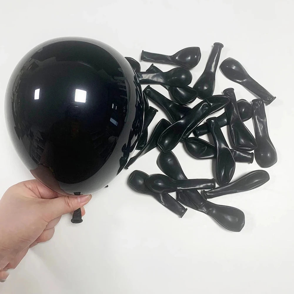 Black Chrome Silver Balloons Arch Garland Kit Wedding Bridal Shower Decor Birthday Party Baby Shower Graduation Party Decoration