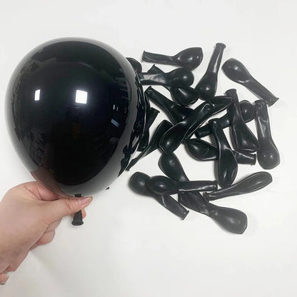 Black Chrome Silver Balloons Arch Garland Kit Wedding Bridal Shower Decor Birthday Party Baby Shower Graduation Party Decoration