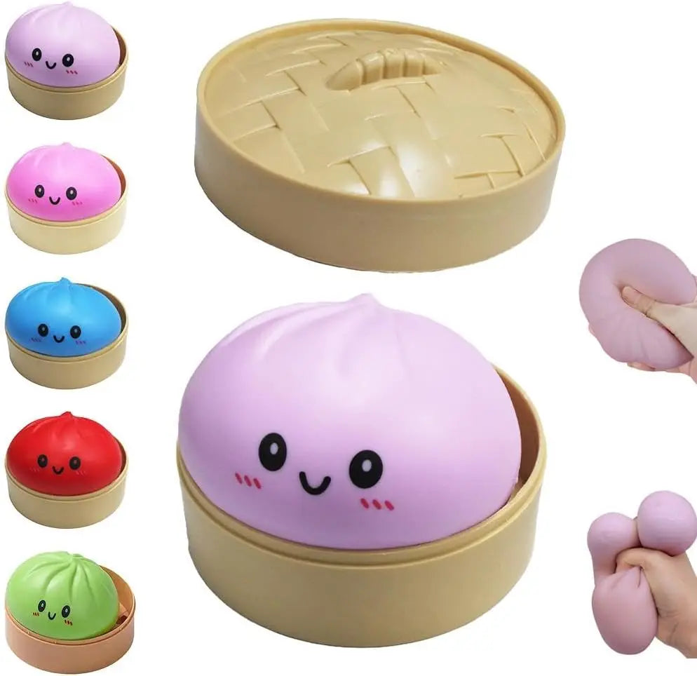 Shiny Dumpling Mystery Box Colorful Dumpling Stress Relief Balls Easter Gift Box Fillers Stretchable Office Desk Toys